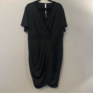Poseshe Black 3XL Plus Curvy LBD Black Dress (little black dress)